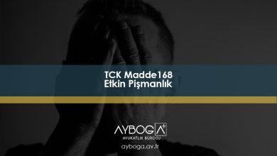 TCK 168 - Etkin Pişmanlık
