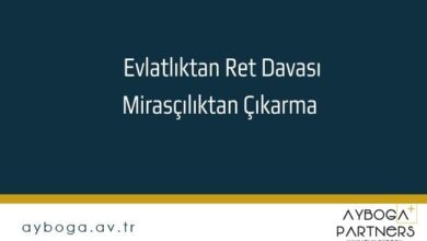 Evlatlıktan Ret Davası Mirasçılıktan Çıkarma