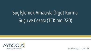 Suç İşlemek Amacıyla Örgüt Kurma Suçu ve Cezası (TCK md.220)