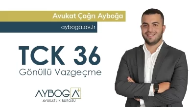 TCK 36 Gönüllü Vazgeçme