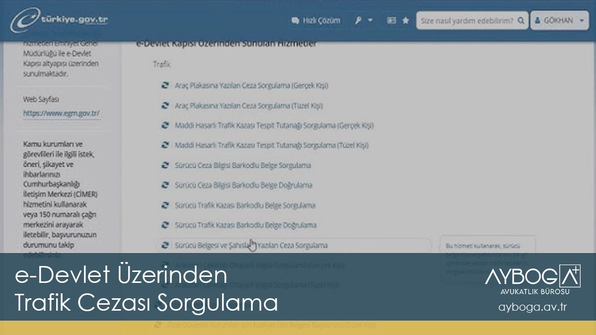E-Devlet Üzerinden Trafik Cezası Sorgulama