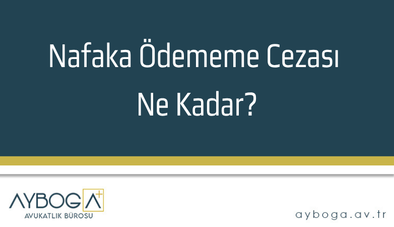 Nafaka Ödememe Cezası Ne Kadar?