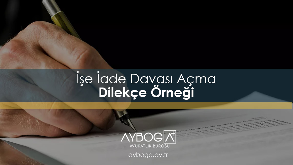 İşe İade Davası Dilekçe Örneği