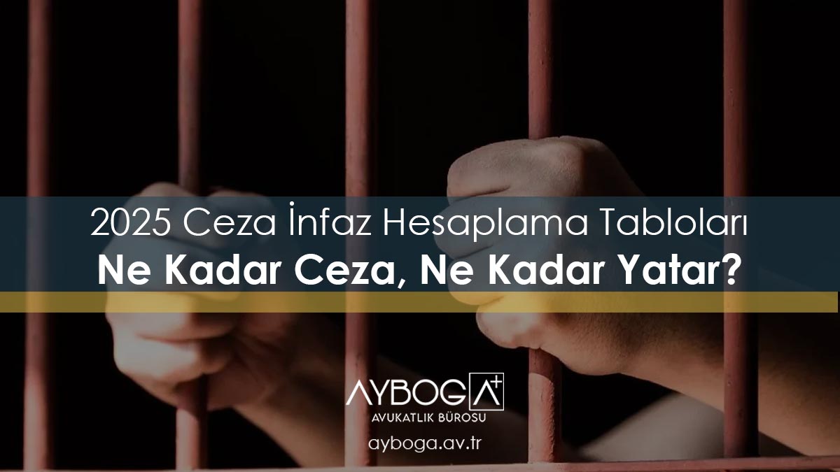 2025 Ceza İnfaz Hesaplama Tabloları: Ne Kadar Ceza, Ne Kadar Yatar?