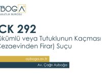 TCK 292 Hükümlü veya Tutuklunun Kaçması (Cezaevinden Firar) Suçu Rehber İçerik 2025