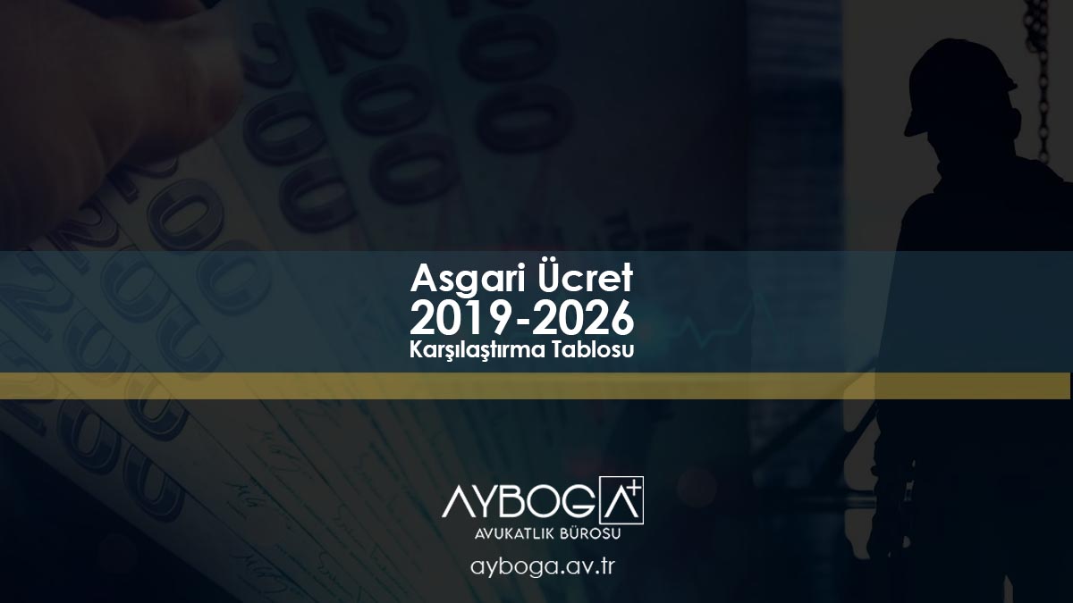 Asgari Ücret 2019-2026 Karşılaştırma Tablosu