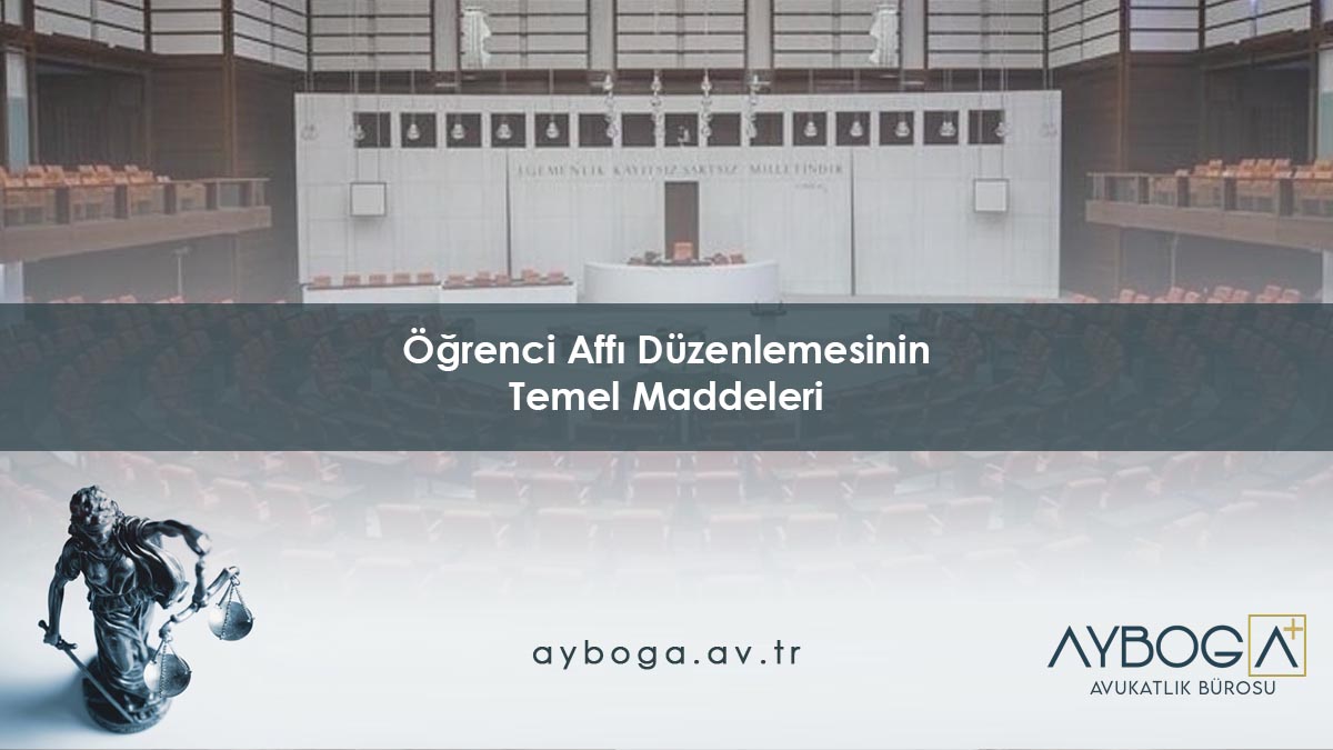 Öğrenci Affı Düzenlemesinin Temel Maddeleri