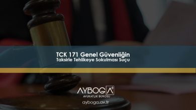 TCK 171 Genel Güvenliğin Taksirle Tehlikeye Sokulması Suçu