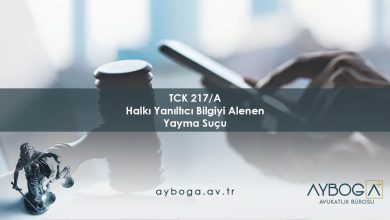 TCK 217/A Halkı Yanıltıcı Bilgiyi Alenen Yayma Suçu
