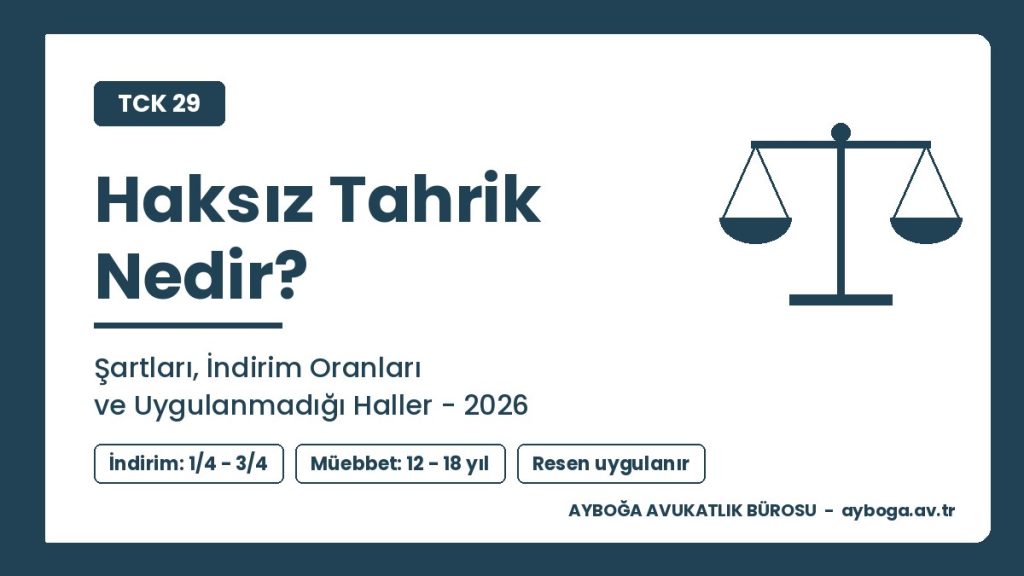 Haksız Tahrik Nedir? Şartları, İndirim Oranları ve Uygulanmadığı Haller (TCK 29) 2026